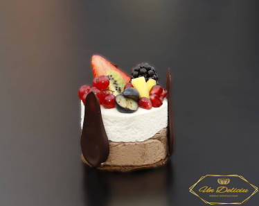 mini tort ciocolata belgiana crema mascarpone fructe padure